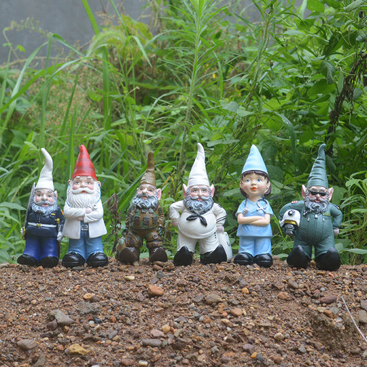 Gnome Elf Dwarf Garden Ornament New Personality Elf Resin Craft Decoration Dwarf