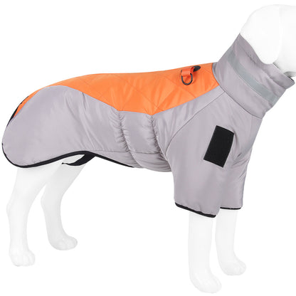 Pet Clothes Autumn And Winter Thickened Large Dog Clothes Reflective Warm Pet Cotton Padded Clothes Pet Clothes