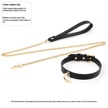 Leather Genuine Cowhide Neck Binding Collar