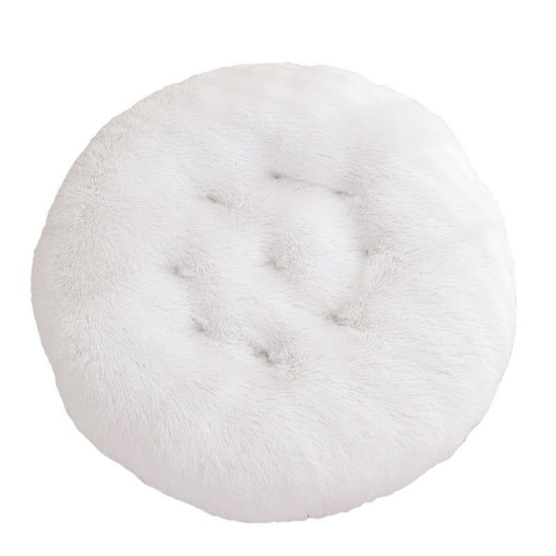 Round Pet Mat Dog Bed Plush Warm Sleep Dog Bed Cathouse Doghouse