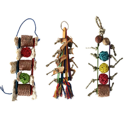 Creative Parrot Corn Cob Bite String Wooden Bite Toy