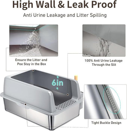 Stainless Steel Cat Litter Box