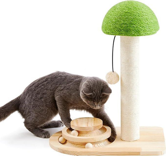 Sisal Mushroom Kratzbaum – 2-in-1 Spiel & Kratzbrett