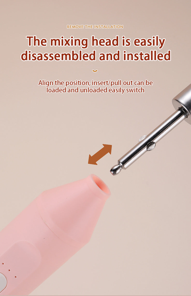 Elektrischer Handmixer Kabellos - Schneebesen für Backen & Kuchen