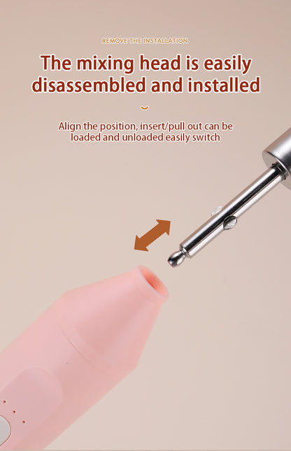 Elektrischer Handmixer Kabellos - Schneebesen für Backen & Kuchen