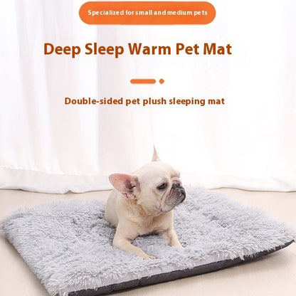 Self-heating Plush Washable Dog Kennel Sleeping Mat