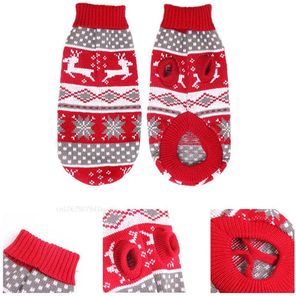 Warmer Hundepullover für den Winter, für kleine und mittelgroße Hunde, gestrickter Mantel für Welpen und Katzen, Chihuahua, französische Bulldoggen, Yorkie