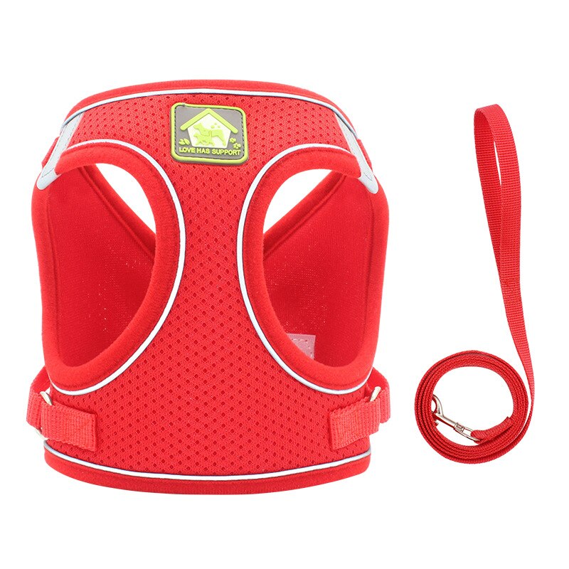 Reflective Cat Harness Leash Set Adjustable Harness Leashes Vest For Puppy Cats Walking Breathable Mesh Chest Strap Pet Product