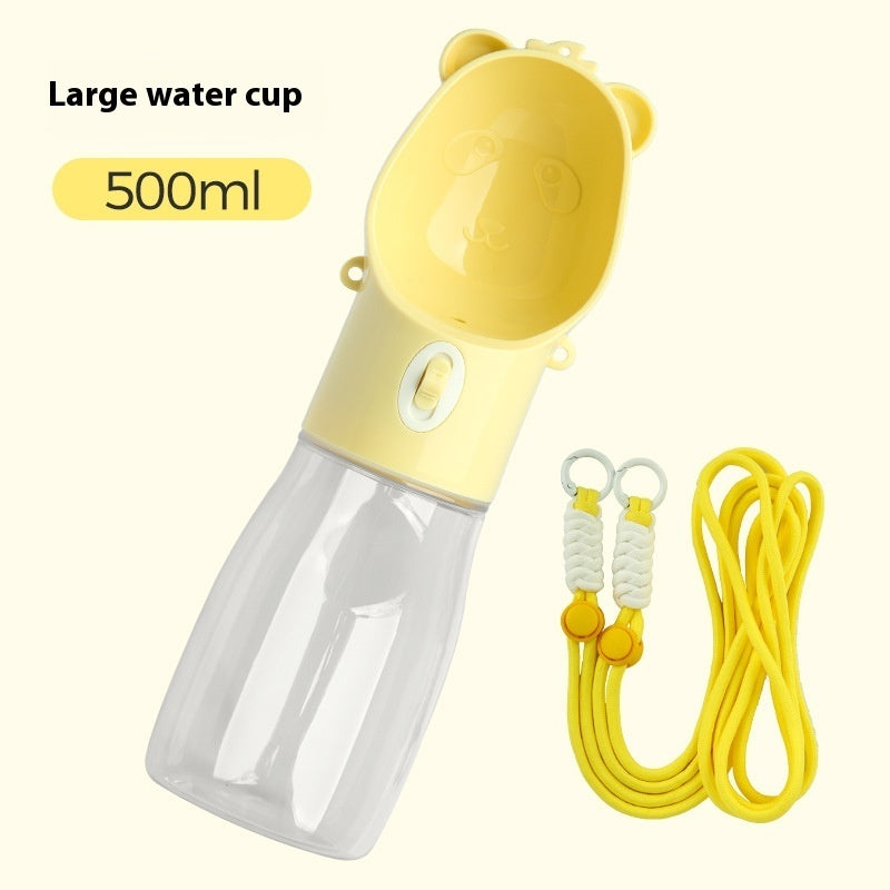 2 In 1 Portable Dog Water Bottle For Small Big Dogs Cat Outdoor Leak-proof Puppy Drinking Bowl With Food Container Pets Feeder Pet Products - Alles für deine Haustiere 