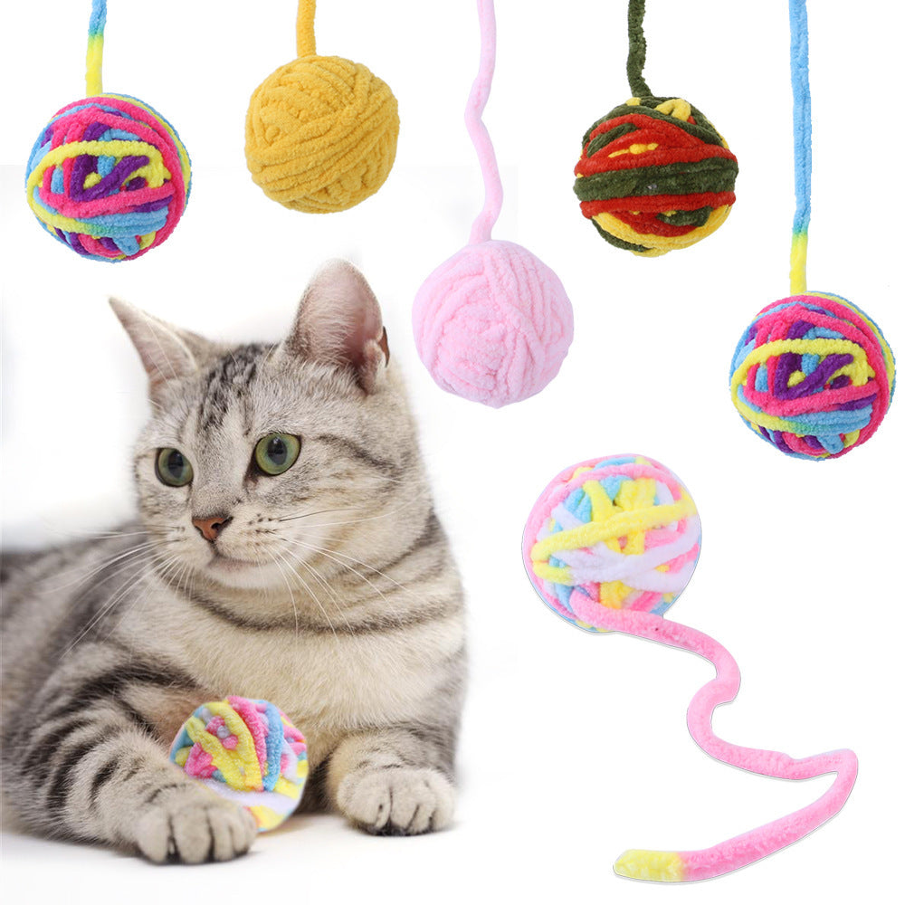 Cat Self Hi Relieving Stuffy Bite Toy Ball