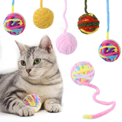 Cat Self Hi Relieving Stuffy Bite Toy Ball