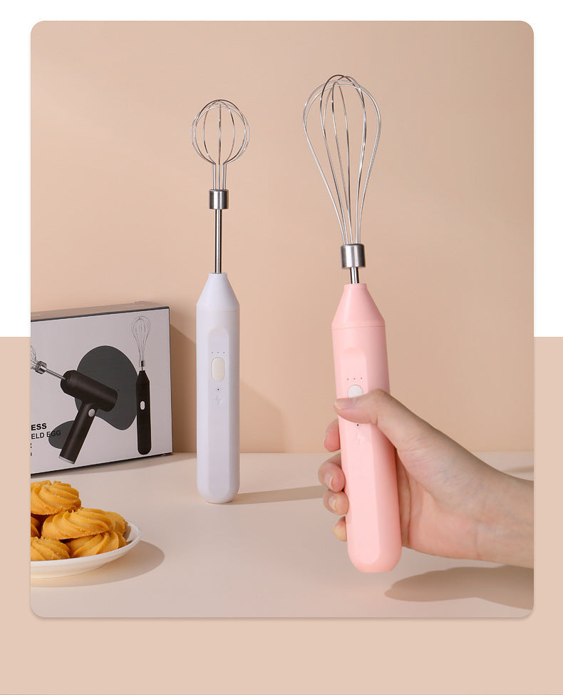 Elektrischer Handmixer Kabellos - Schneebesen für Backen & Kuchen