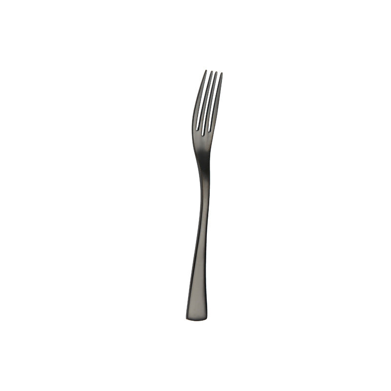 Portugal Titanium Black Stainless Steel Western Cutlery Set for Hotel and Restaurant Knife Fork Spoon Suite Factory Wholesale
