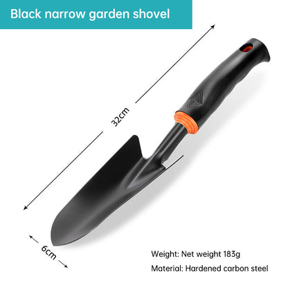 Garden Tools Black Plastic Handle Spray Plastic Two-headed Dual-use Hoe Five-tooth Rake Shovel Outdoor Flower Shovel