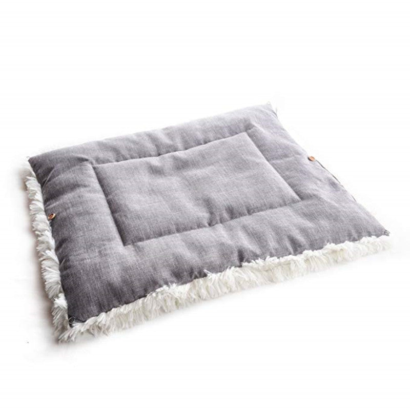 Dual-purpose Convertible Folding Plush Pet Mat