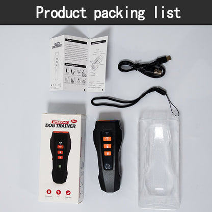 Ultrasonic Bark Stopper: Portable Rechargeable Anti-Barking Device with Frequency Modulation and LED Flashing Light
