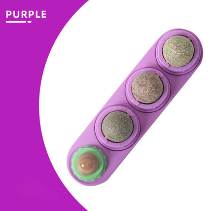 Cat mint ball spinning ball toy cat snacks lollipops self fun toys lots of fun