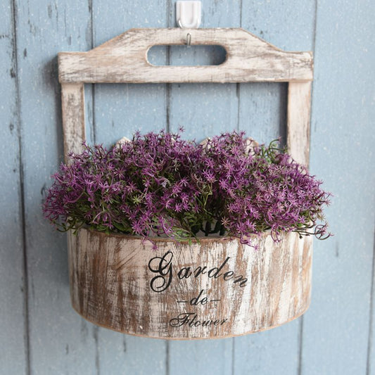 Idyllic And Retro Wall-mounted Flower Pot