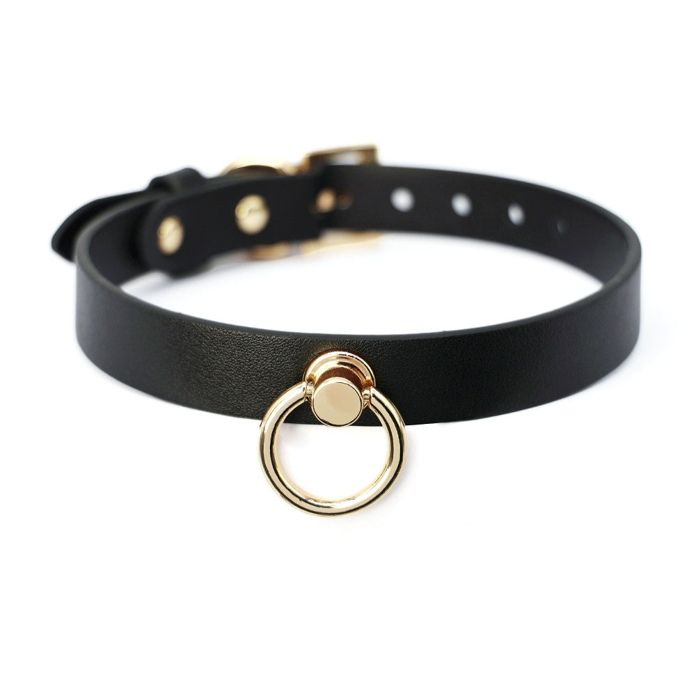 Leather Genuine Cowhide Neck Binding Collar