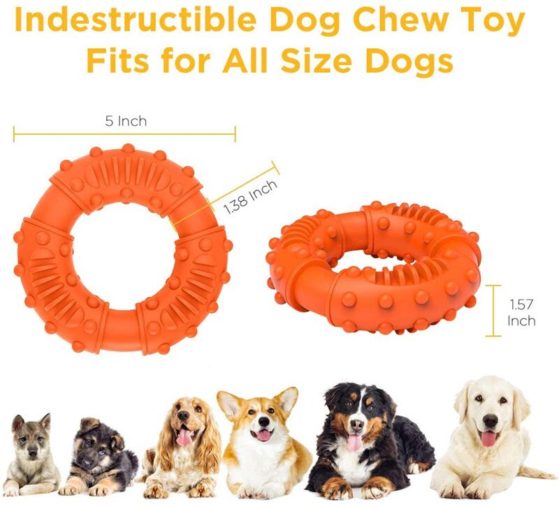 Dog Toys Medium And Large Bite Resistant Training Molar Fidget Toy TPR Teeth Cleaning Pet Accessories