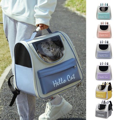 Tragbare Katzentragetaschen Outdoor Winddichter Reiserucksack Kleine Hunde Katzen Sonnenschutz Transport Tragetasche