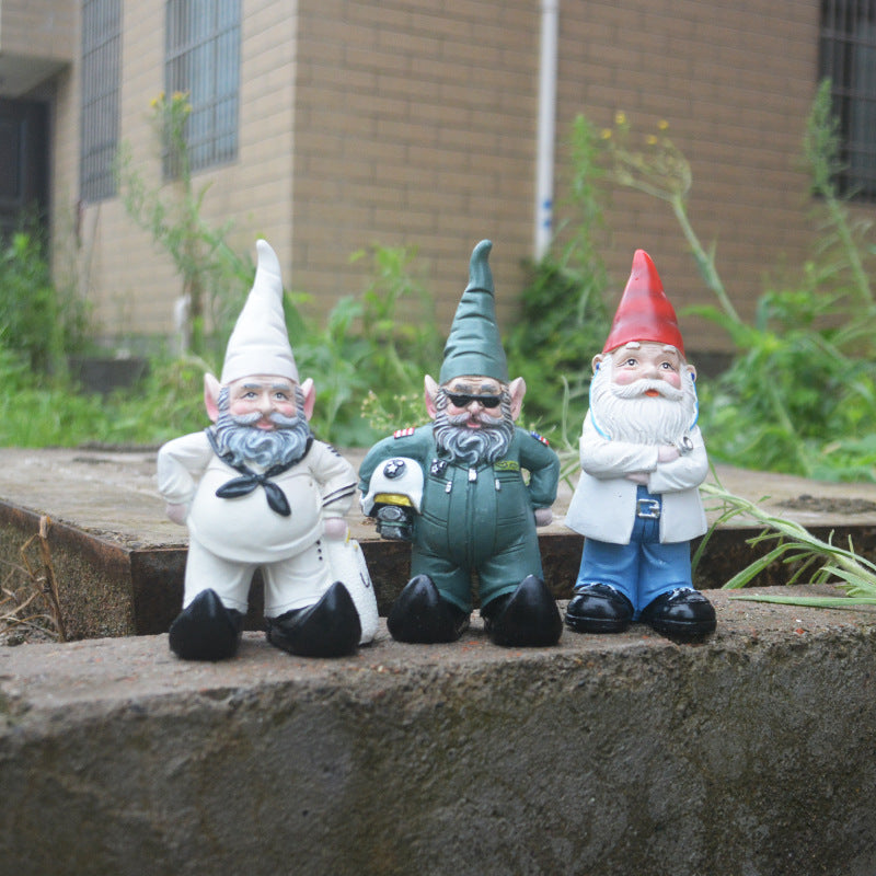 Gnome Elf Dwarf Garden Ornament New Personality Elf Resin Craft Decoration Dwarf