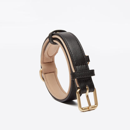 Light Luxury Leather Dog Collar Fashion Wear-Resistant Tear Bite Widening Collar Pet Supplies