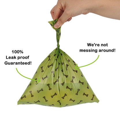 18 rolls of pet litter bags for picking up dog poop and garbage