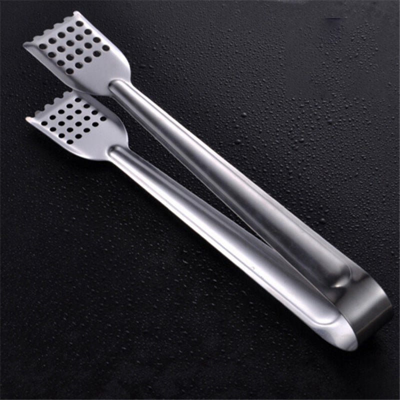Stainless Steel Flat Head Food Clip Food Clip Bread Food Barbecue Clip Grilled Fish Clip Barbecue Clip Tableware