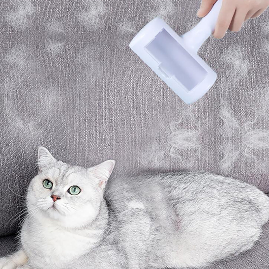 Pet Hair Remover Sticky Brush Clothes Sheets Car Sticky Brush Cat and Dog Hair Remover Pet Hair Removal Brush