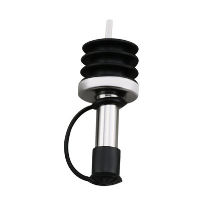 Stainless Steel Oil Bottle Stopper Pour Oil Stopper Silicone With Cap 2.4cm Stainless Steel Wine Olive Oil Pourer Dispenser