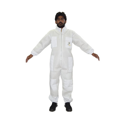 Beekeeping Starter Kit For Beekeepers With OZ Bee 2 Layer Mesh Ventilated Hoodie Viel Suit Protective Gear-2
