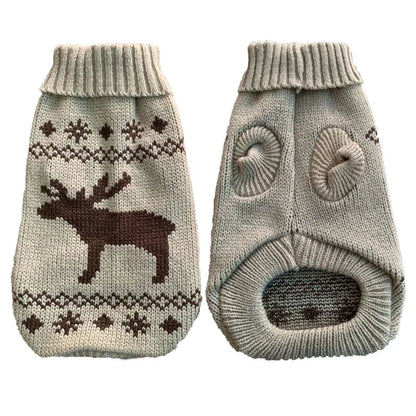 Warmer Hundepullover für den Winter, für kleine und mittelgroße Hunde, gestrickter Mantel für Welpen und Katzen, Chihuahua, französische Bulldoggen, Yorkie