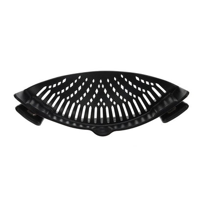 Silikon-Küchensieb Clip Pan Drain Rack Schüssel Trichter Reis Pasta Gemüse Waschen Sieb Ablassen Überschüssige Flüssigkeit Univers