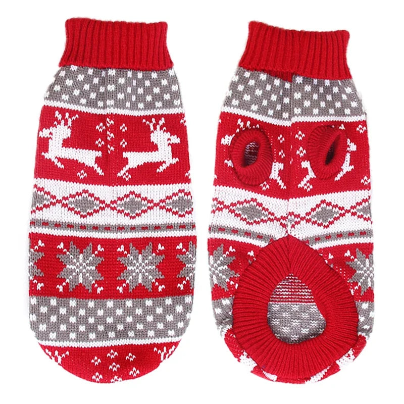 Warmer Hundepullover für den Winter, für kleine und mittelgroße Hunde, gestrickter Mantel für Welpen und Katzen, Chihuahua, französische Bulldoggen, Yorkie