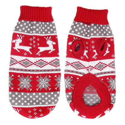 Warmer Hundepullover für den Winter, für kleine und mittelgroße Hunde, gestrickter Mantel für Welpen und Katzen, Chihuahua, französische Bulldoggen, Yorkie