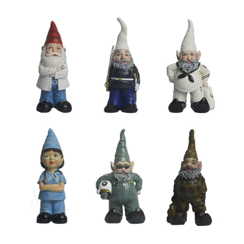 Gnome Elf Dwarf Garden Ornament New Personality Elf Resin Craft Decoration Dwarf