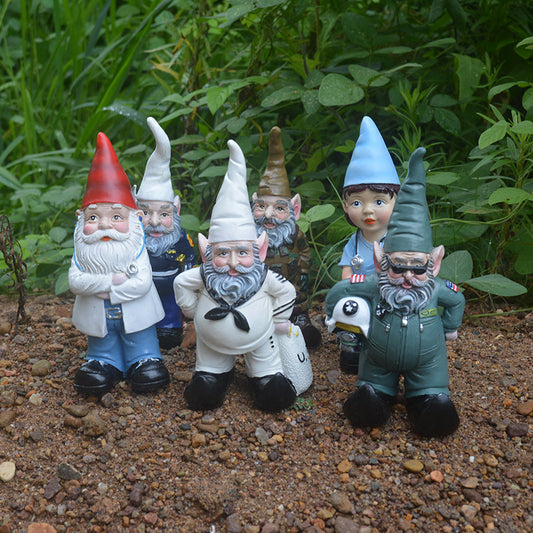 Gnome Elf Dwarf Garden Ornament New Personality Elf Resin Craft Decoration Dwarf