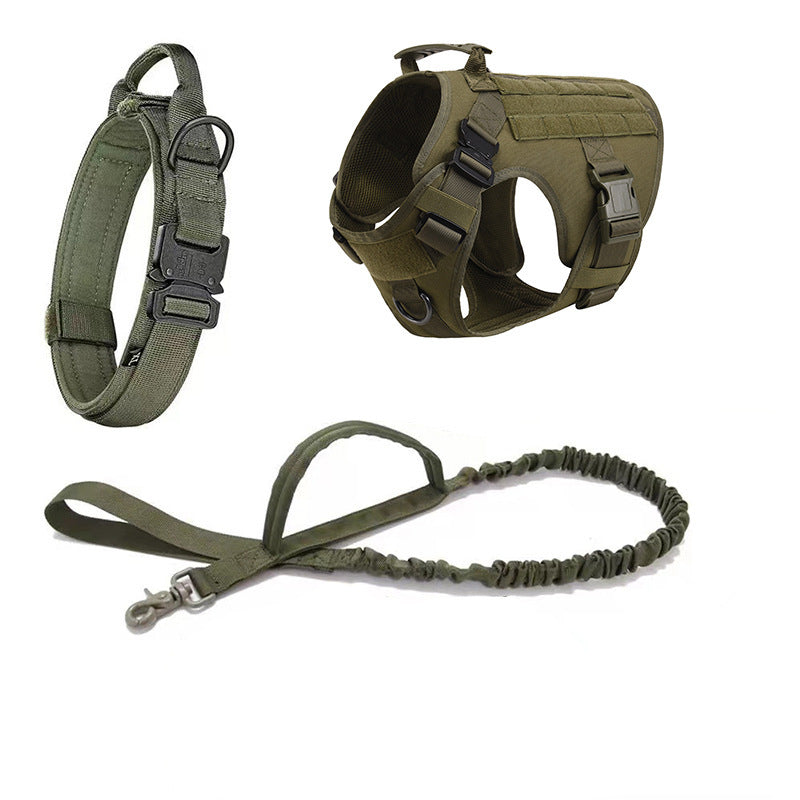 Outdoor Tactics Haustier Hund Gurt Halsband Hand Holding Seil Dreiteiliges Set