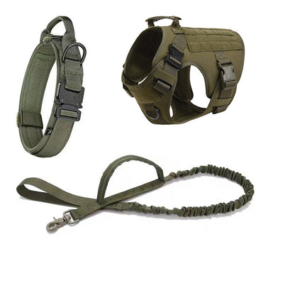 Outdoor Tactics Haustier Hund Gurt Halsband Hand Holding Seil Dreiteiliges Set