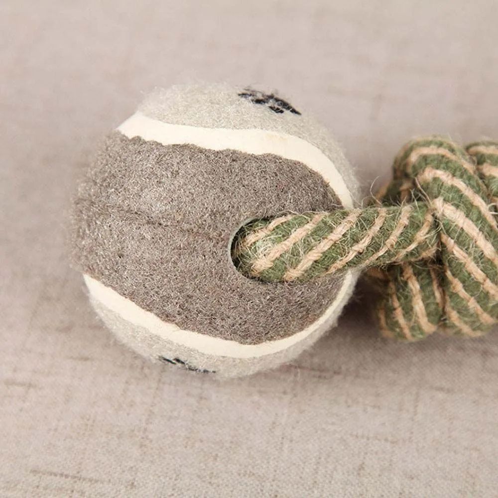 Haustiere Kauspielzeug Baumwollseil Tennis Hantel Gummiball Mittelgroß Groß Hund Interaktives Spielzeug Tier Spielzubehör