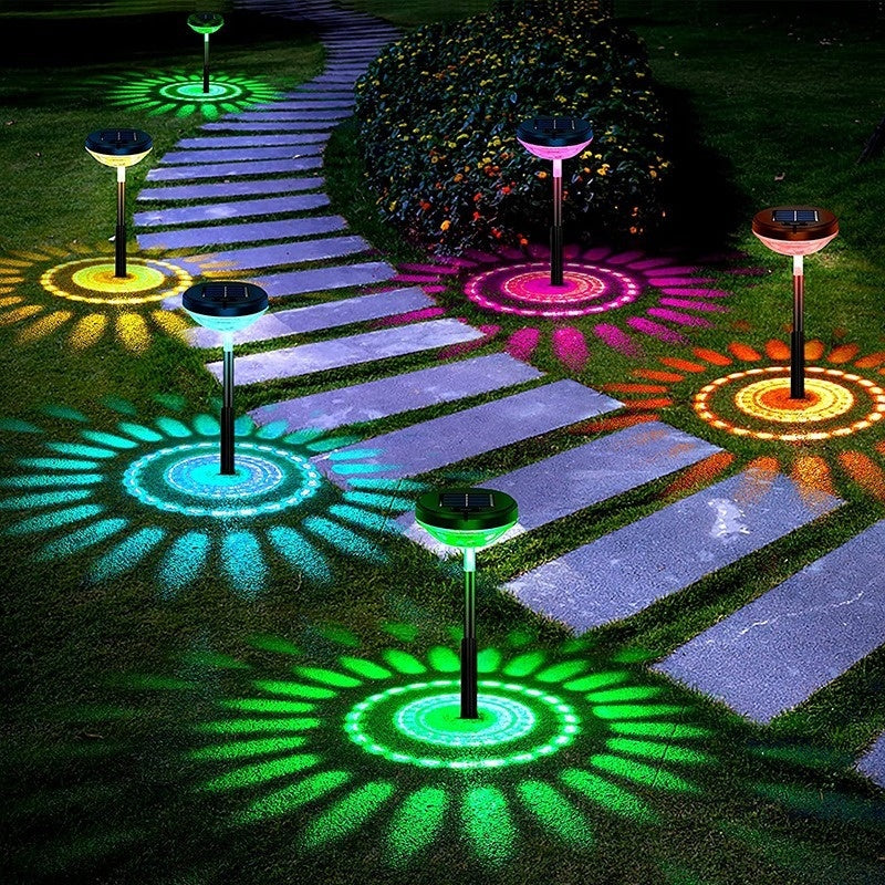 Solar Lawn Projection Lights – Bunte Gartenleuchten