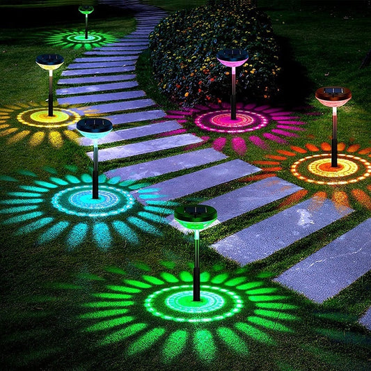 Solar Lawn Projection Lights – Bunte Gartenleuchten
