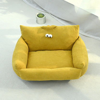 Hundebett Sofa-Form - Warmes Winterbett für Welpen & kleine Hunde