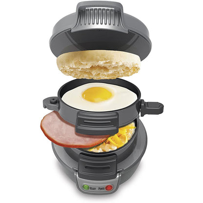 Frühstücksmaschine 3-in-1 - Sandwichmaker Waffeleisen Eierkocher