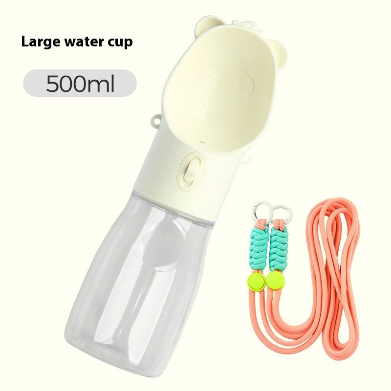 2 In 1 Portable Dog Water Bottle For Small Big Dogs Cat Outdoor Leak-proof Puppy Drinking Bowl With Food Container Pets Feeder Pet Products - Alles für deine Haustiere 