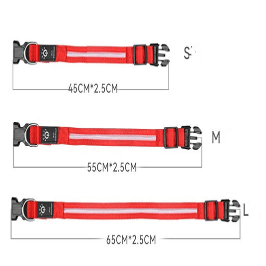 LED-Haustierhalsband Wasserdicht - Leuchthalsband für Nacht
