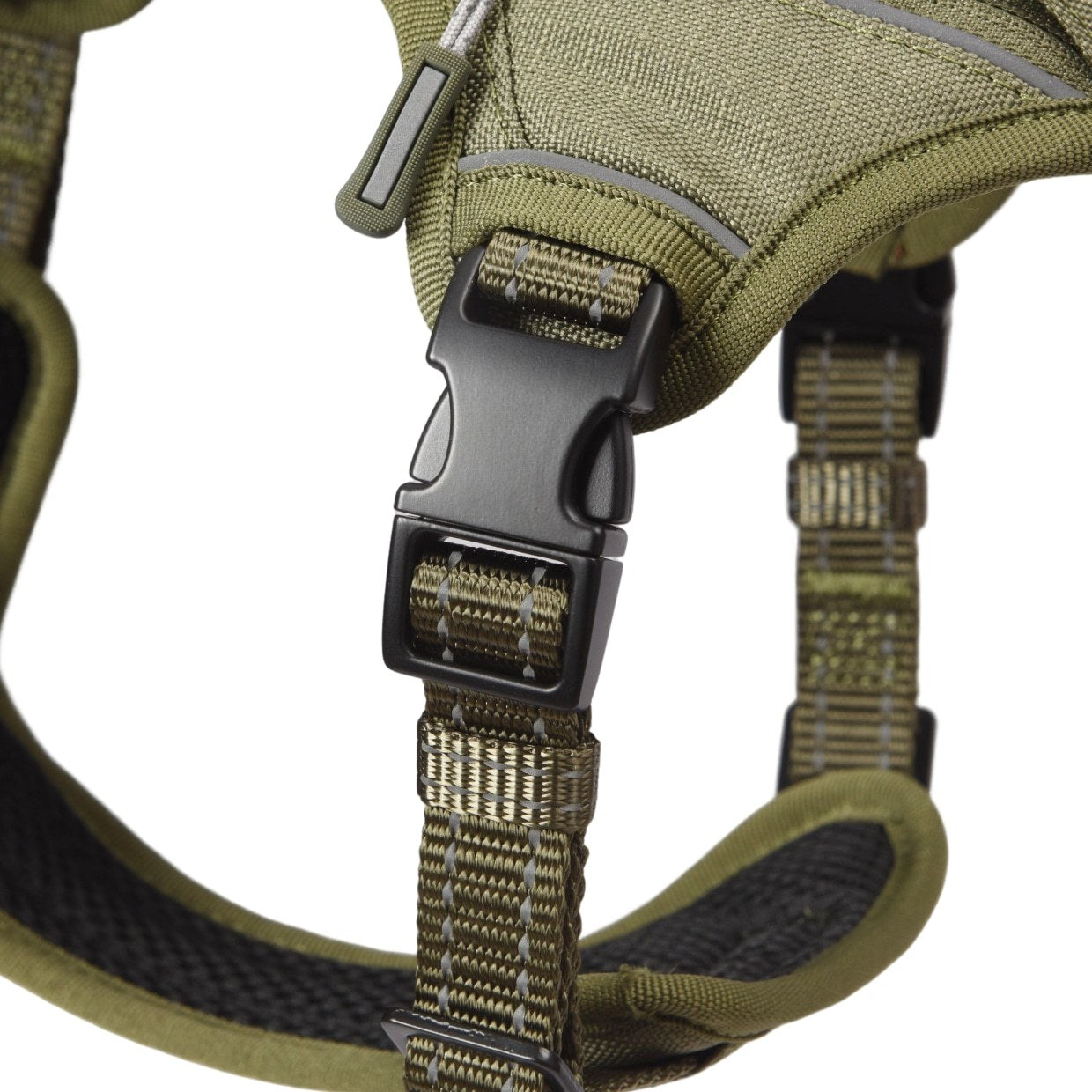 PETMARVEL High-Perfomance Tactical Dog Harness With Poop Bag Holder, No Pull Front Clip & Metal Buckles, Brown S