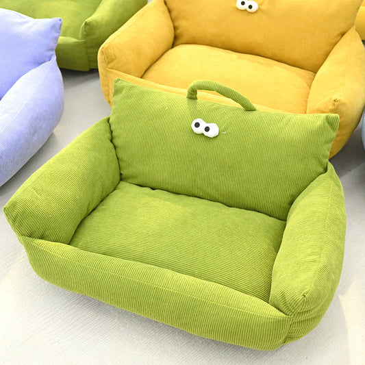 Hundebett Sofa-Form - Warmes Winterbett für Welpen & kleine Hunde