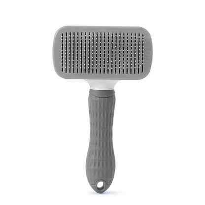 Cat Self-Cleaning Comb Stainless Steel Dog Comb Hair Brush One Key To Remove Floating Artifact